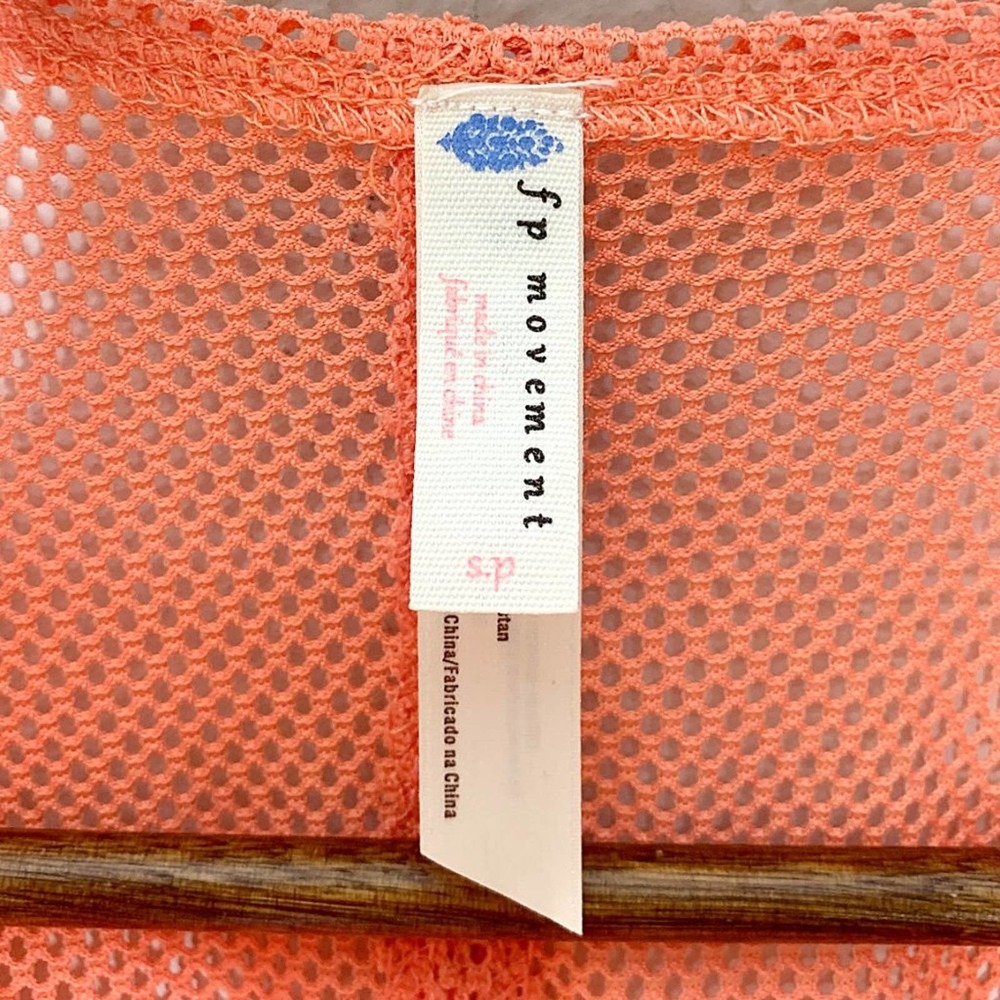 Free People Movement Mesh Dharma Tie Tank in Coral - Picture 9 of 16